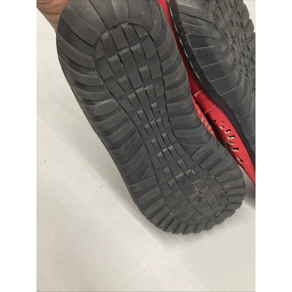 J'ADIOR Summer Shoes Red Slip On Cut Out Beach Flats Fits Sz M 8/8.5 - Picture 5 of 5